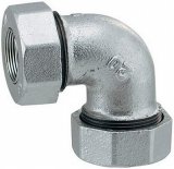 水栓金具 カクダイ　649-833-40W　3管兼用ジョイント　エルボ(白) [□]
