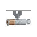止水栓 カクダイ　656-201-13A　逆止弁つきボール止水栓(ワンタッチ)//片ナットつき [□]