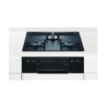 ノーリツ [N3WU3PWAAFBAEC 都市ガス] ビルトインコンロ Orche オルシェ ラックリーナ 60cm 3口 レンジフード連動 プラチナブラックアルミトップ♪