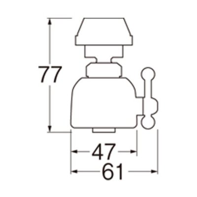 画像2: 水栓金具 三栄水栓　PM207　切替シャワー・水こし・定量止水 キッチンシャワー