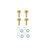 配管用品 三栄水栓　T4215-4S-10A　一口循環接続 ペアホース金具セット バスルーム用