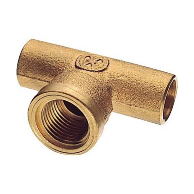 画像1: 配管用品 三栄水栓　T53-13X15.88　銅管水栓チーズ 銅管用ツギテ・ソケット