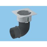 パナソニック換気扇ベンテック部材【VB-GHE100P-W】薄形給排気グリル 床用・エルボ付 ブラウン 適用パイプ:φ100mm [■]