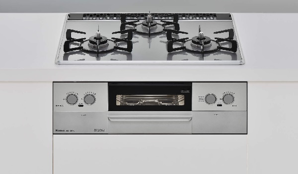 ビルトインコンロ リンナイ 【RHS31W29U10DVW 都市ガス12A・13A】 スペリア 幅60cm 水無し両面焼グリル ガラストップ  フロストミッドシルバー [≦] - まいどDIY