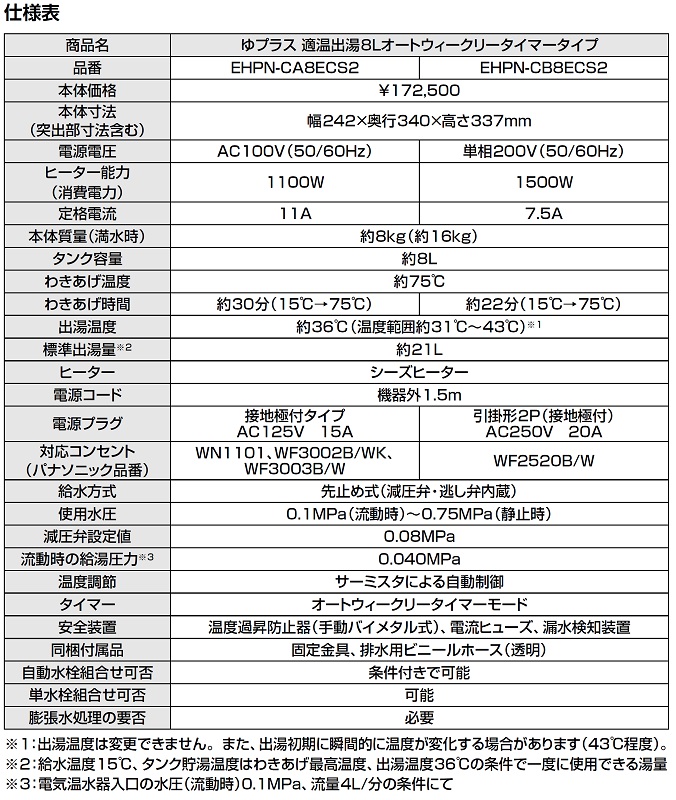 大人も着やすいシンプルファッション アクアshopEHPN-CB20ECS3 LIXIL INAX ゆプラス 適温出湯20L  オートウィークリータイマータイプ 200Vタイプ