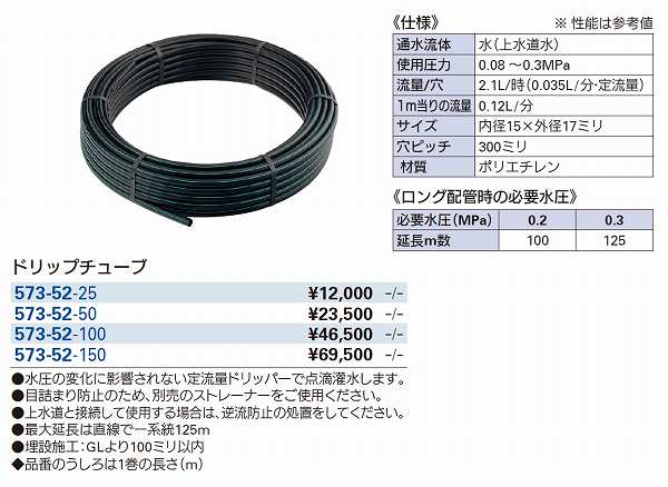 最大71%OFFクーポン カクダイ ドリップチューブ 地表面設置用 57352100 3409156 送料別途見積り 法人 事業所限定 掲外取寄 