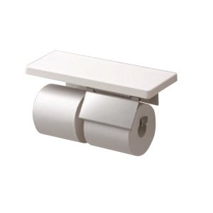 画像: TOTO 【YHZ403FMR】（YH403FMR+YH402P）　棚付紙巻器（スペアセット） マットタイプ メタル製(棚 木製) [■]