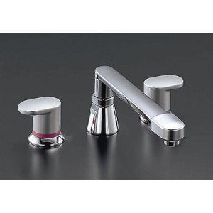 画像: 水栓金具 INAX/LIXIL　BF-7090B-U　バス水栓 デッキタイプ ２ハンドル 寒冷地 湿式工法用  受注生産品 [★§]
