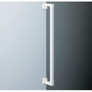 画像: INAX/LIXIL　NKF-560(600)　手すり アクセサリーバー 出隅タイプ ディンプルタイプ ホワイト [◇]