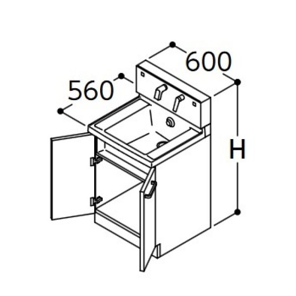 画像1: TOTO 洗面化粧台 【LDSWB060BAGJN1A】 サクア 2枚扉タイプ きれい除菌水 間口600 洗面ボウル高さ800 扉カラーホワイト ♪ (1)