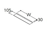 画像: TOTO 化粧棚 【LCWB060GGG1G】 サクア 間口600 [♪■]