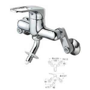 画像: 水栓金具 三栄水栓　K1700TVK-13　シングル洗濯機用混合栓 洗濯機用 節水水栓 寒冷地用