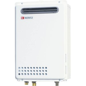 画像: ガス給湯器 ノーリツ　GQ-2439WS-1BL　リモコン別売 給湯専用 ユコアGQ-WS-1 オートストップ 屋外壁掛形（PS標準設置形）24号 [♪]