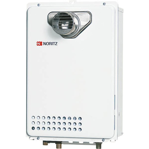 画像1: ガス給湯器 ノーリツ　GQ-1639WE-C-1BL　リモコン別売 給湯専用 ユコアGQ-WE PS扉内前方排気延長形（PS標準前方排気延長形）16号 [♪] (1)