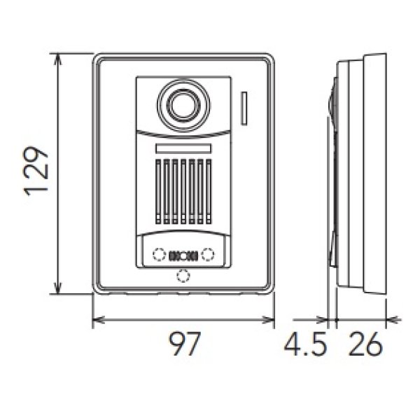 画像2: インターホン アイホン　JP-DA　カメラ付ドアホン子機 [∽] (2)