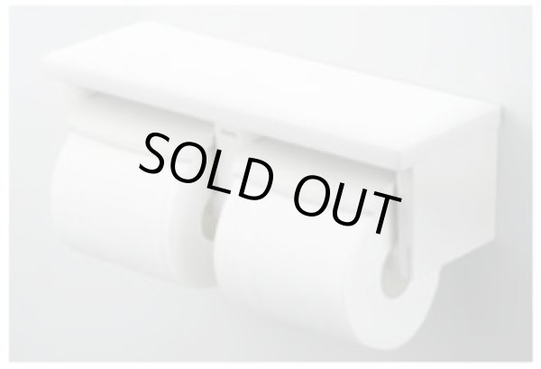 画像1: 【在庫あり】トイレ関連 TOTO 【 YH650 ♯NW1 】 棚付二連紙巻器 樹脂製 ホワイト [☆] (1)