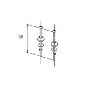 画像: 補高便座 TOTO 部材　TCA312　取付ボルト組品 [■]