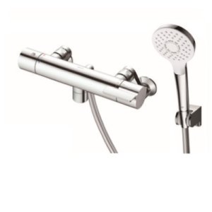 画像: TOTO 浴室用水栓金具　TBV03411J　GGシリーズ 壁付サーモスタット混合水栓(コンフォートウェーブめっきシャワー) [■]