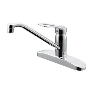 画像: 水栓金具 カクダイ　116-111K　シングルレバー混合栓(分水孔つき) 逆止なし 寒冷地 [□]