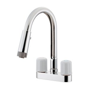 画像: 水栓金具 カクダイ　151-013　2ハンドル混合栓(シャワーつき)