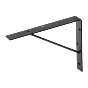 画像: 水栓金具 カクダイ　250-007-D　ブラケット//平鋼・ツヤ消し黒色塗装