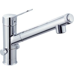 画像: 水栓金具 INAX/LIXIL　JF-AJ461SYXB（JW）　分岐水栓(ハンドシャワー付) シングルレバー混合水栓(分岐口付) カートリッジ付 分岐止水栓なし  [□]
