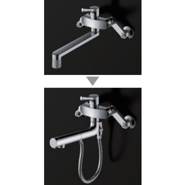 画像2: 水栓金具 TOTO　THB78　キッチン 取り換え用ハンドシャワー(壁付きタイプ) [■] (2)