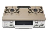 画像: ガスコンロ リンナイ 【KG64TW2L 都市ガス用】 左強火力 スタンダードモデル 水無し片面焼 幅59cm ピュアベージュ♭
