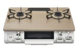 画像: ガスコンロ リンナイ 【KG64TW2R 都市ガス用】 右強火力 スタンダードモデル 水無し片面焼 幅59cm ピュアベージュ♭