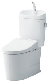 画像: TOTO ピュアレストEX 【CS400B+SH401BA】 組み合わせ便器 一般地 床排水 排水心200mm 手洗あり(便座別売) [♪■]