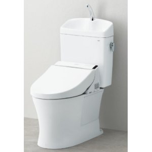 画像: TOTO ピュアレストQR 【CS232BHM+SH233BN】 組み合わせ便器 寒冷地 ヒーター付便器・水抜併用方式 床排水 リモデル対応 手洗あり(便座別売) [♪■]