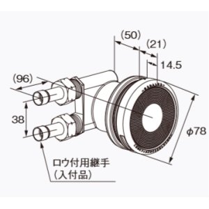 画像: 給湯器 部材 ノーリツ 【循環アダプターJX-TL 20P 0709224】 20個入