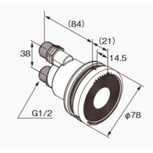 画像: 給湯器 部材 ノーリツ 【循環アダプターJX-SF 20P 0709225】 20個入