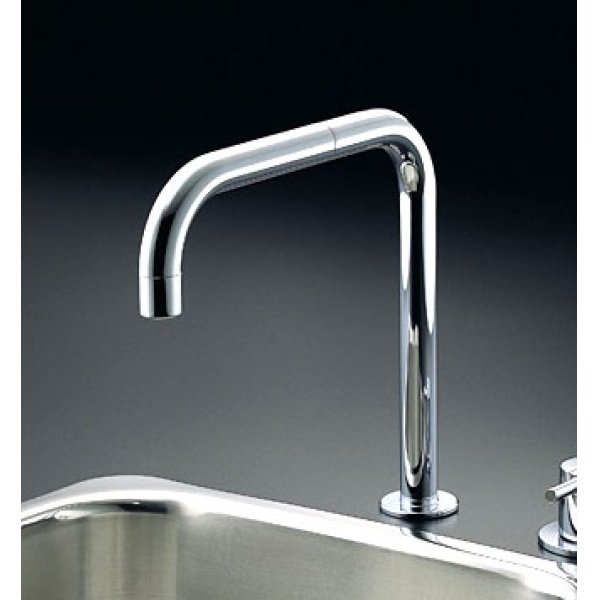 画像1: セラトレーディング　VL090S-60　Vola スパウトL=200mm ブラッククロム 受注生産品 [♪§] (1)