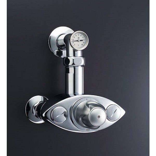 画像1: INAX/LIXIL　BF-20TM-32A　パブリック向け 大型サーモスタット付バルブ 温度計付 逆止弁付 一般地用  受注生産品 [★§] (1)