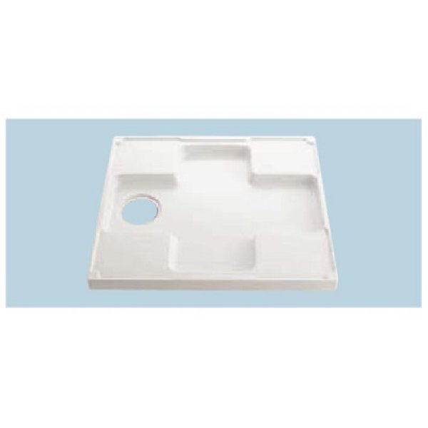 画像1: INAX/LIXIL　PF-7464AC/FW1-BL　洗濯機パン BL認定品 中央排水 トラップ別売 FW1ホワイト[◇] (1)