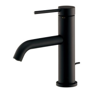 画像: 水栓金具 カクダイ　183-220-D　シングルレバー混合栓 マットブラック [■]