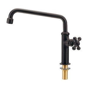 画像: 水栓金具 カクダイ　700-788-D　泡沫立形自在水栓 マットブラック