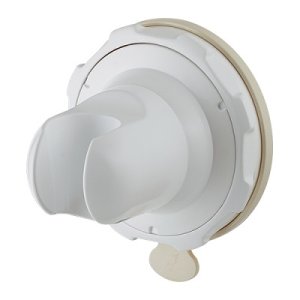 画像: 水栓金具 カクダイ　353-595　吸盤式角度調節シャワーフック ホワイト