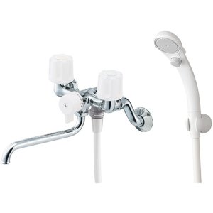 水栓金具 三栄水栓 SK1104D-W-13 壁付ツーバルブ ツーバルブシャワー 