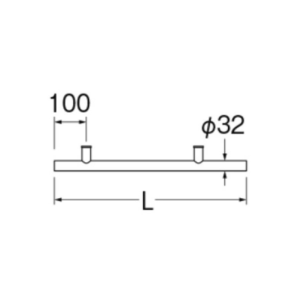 画像2: 洗面所 三栄水栓　W5908-600-C　ニギリバー L=600 (2)