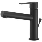 画像: 水栓金具 三栄水栓　K4750PV-MDP-13　シングルワンホール洗面混合栓 洗面所用 マットブラック