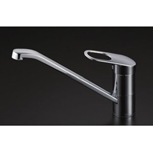 画像: 水栓金具 TOTO　TK431ZA　キッチン用 シングルレバー混合栓 湯側角度規制 寒冷地用 ※受注生産 (TK431Zの仕様変更品) [■§]