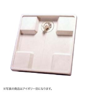 画像: シナネン　ESB-6464-W　洗濯機防水パン ベストレイ トラップタイプ:センター 有色トラップ付 ホワイト [■♪]