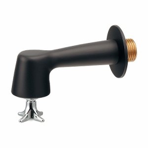 画像: 水栓金具 カクダイ　710-040-D　衛生水栓 マットブラック