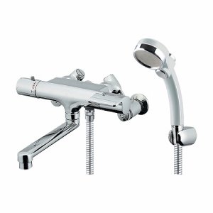 画像: 水栓金具 カクダイ　174-373　浴室 サーモスタットシャワー混合栓 アジャスト付き