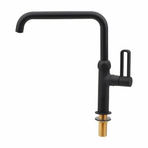 画像: 水栓金具 カクダイ　700-801-D　泡沫立形自在水栓 マットブラック