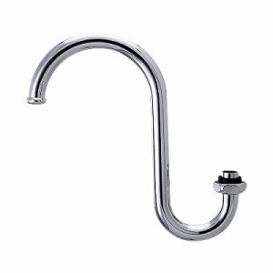 画像: 水栓金具 カクダイ 795-942 水栓先端部品 スワンSパイプ 長165