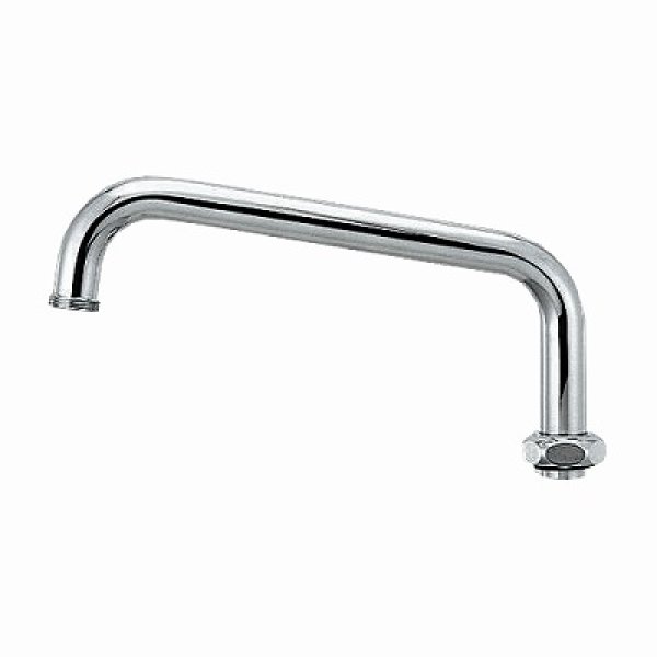 画像2: 水栓金具 カクダイ　775-66-300　水栓先端部品 ネジ付き立上りUパイプ(大) 長300 ネオパック (2)