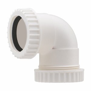 画像: 水栓金具 カクダイ　469-502-32　洗面・手洗 さしこみエルボ ホワイト